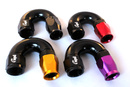 AN8 -180° Full flow PTFE Slange fitting