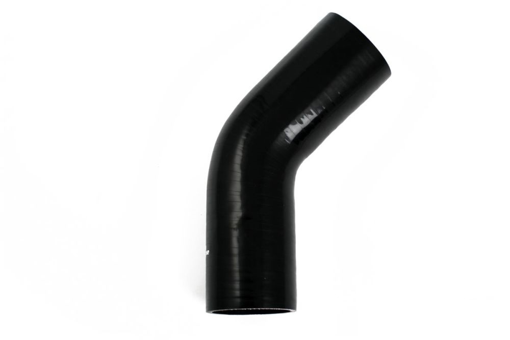 Silikoneslange 45 grader 2,5" (63mm)