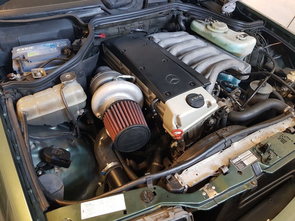 CMR Grenrør Mercedes OM606 - w124/w202 sort stål