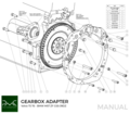 Adapterkit Volvo hvid motor - BMW ZF GS5-39DZ gearkasse