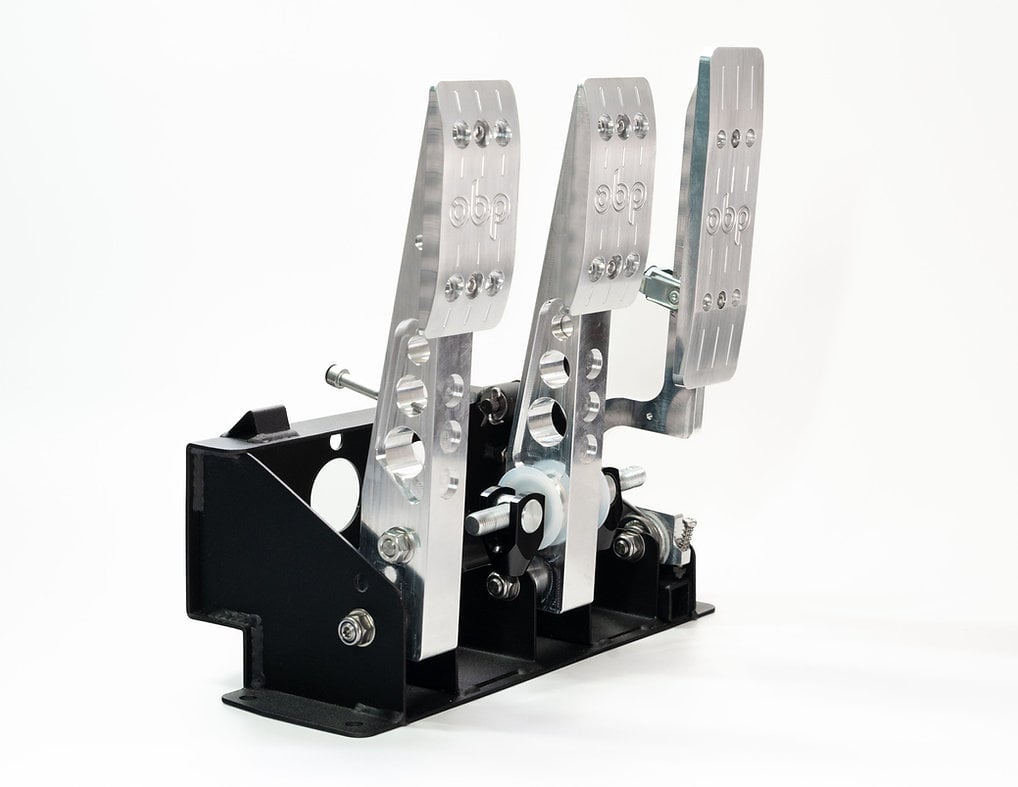 OBP gulvmonteret pedalstativ 3 pedaler 3x hovedcylider V2
