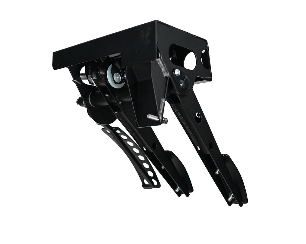 Classic Mini Top Mounted 3 Pedal System W/Offset Clutch - Mild Steel Reinforced Pedals