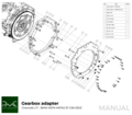 PMC Adapter sæt GM Chevrolet LSX - BMW M57N HGD JGA - 184mm 7.25" (P)