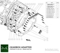 PMC Adapter sæt GM Chevrolet LS - Nissan 350Z Z33 370Z Z34 - 184mm / 7.25" (P)