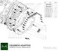 PMC Adapter sæt GM Chevrolet LS - Nissan 350Z Z33 370Z Z34 - 184mm / 7.25" (P)
