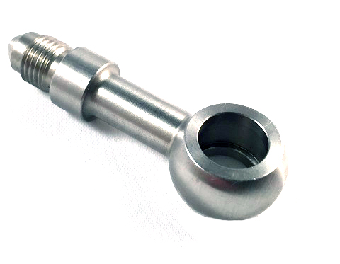 Banjo lige lang AN3 (10mm) rustfri