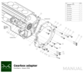 PMC Adapter sæt Ford Barra - Nissan 350Z Z33 370Z Z34 - 250mm / 9.84"