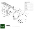 PMC Adapter sæt Honda K K20 K24 - BMW ZF 8HP70 N57 N57N  / ZF 8HP50 B58