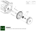 PMC Adapter sæt Honda K K20 K24 - BMW ZF 8HP70 N57 N57N  / ZF 8HP50 B58