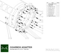 PMC Adapter sæt Mercedes-Benz M113 - BMW M57 / E46 S54 M3 - 184mm / 7.25"