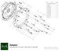 PMC Adapter sæt Mercedes-Benz V12 M120 - BMW M57N HGU HGK / N54 - 240mm / 9.45"