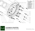 PMC Adapter sæt Mercedes-Benz M113 - BMW M57N HGU HGK / N54 - 184mm / 7.25" (P)