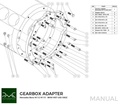 PMC Adapter sæt Mercedes-Benz M113 - BMW M57 / E46 S54 M3 - 184mm / 7.25"