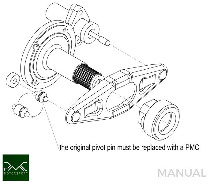 PMC Adapter sæt Volvo T - BMW M57N HGU HGK / N54 - 240mm / 9.45"