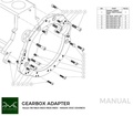 PMC Adapter sæt Nissan RB - Nissan 350Z Z33 370Z Z34 - 250mm / 9.84"