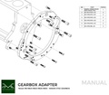 PMC Adapter sæt Nissan RB - Nissan 350Z Z33 370Z Z34 - 184mm / 7.25" (P)