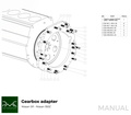 PMC Adapter sæt Nissan SR - Nissan 350Z Z33 370Z Z34 - 250mm / 9.84"