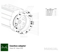 PMC Adapter sæt Nissan SR - Nissan 350Z Z33 370Z Z34 - 250mm / 9.84"