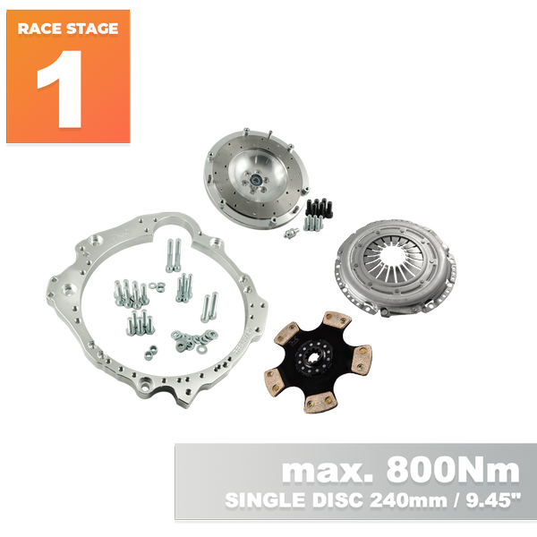 PMC RACE STAGE 1 Nissan RB - BMW M57 / E46 S54 M3 - 240mm / 9.45"