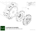 PMC Adapter sæt Saab H - BMW M50 S50 M52 S52 M54 - 240mm / 9.45"