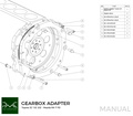 PMC Adapter sæt Toyota JZ - Mazda RX-7 FD - 240mm / 9.45" (F)