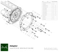 PMC Adapter sæt Toyota JZ - BMW M57N HGU HGK / N54 - 184mm 7.25" (P)