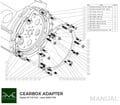 PMC Adapter sæt Toyota UZ - Toyota Altezza / Lexus IS200 J160 Aisin AZ6 (first gen.)