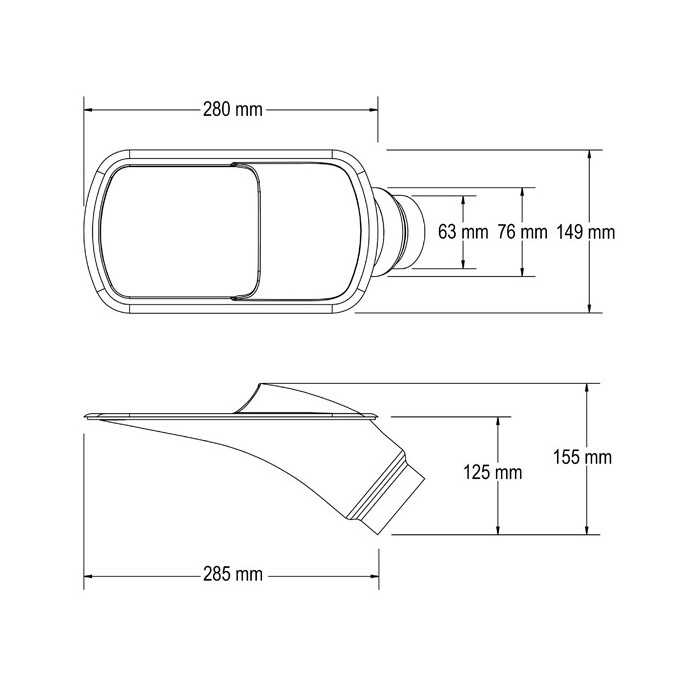 QSP inlopp 63-76mm sned