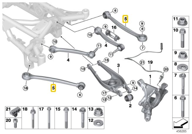 IRP Justerbare Camberstag Nederste, Bag BMW F87 M2, F80 M3, F83 M4 (Ver. 2)