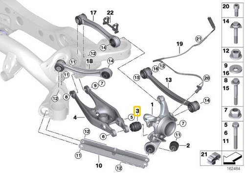 IRP Nederste Bærearm Bøsning - Bagaksel (Aluminiumshus) BMW E8x, E9x