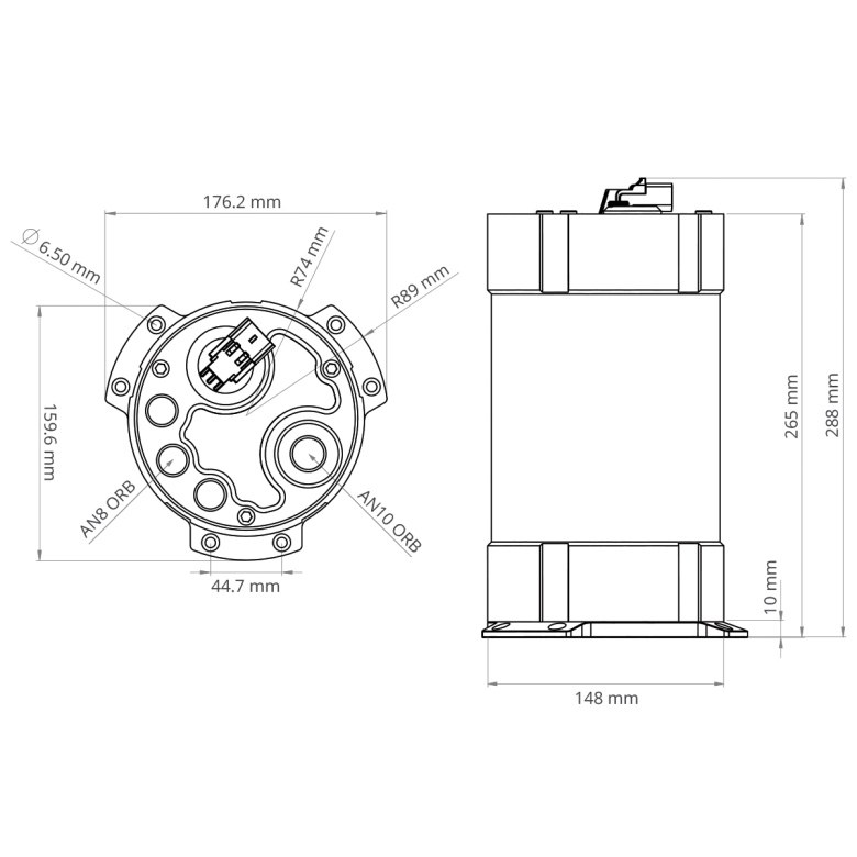 NUKE Brændstof Catch tank 3.0L (Børsteløse pumper)