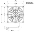 Spal Kølerventilator / Køleblæser 115mm / 4,5" sugning