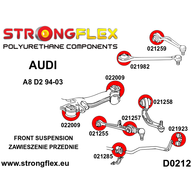 Front subframe bushing KIT