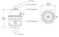 Turbosmart Brændstoftryksregulator AN6 Lilla