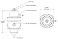 Turbosmart Brændstoftryksregulator AN10 Lilla