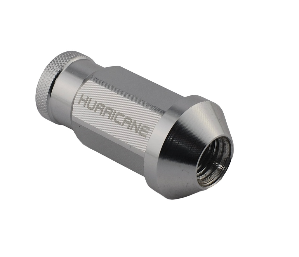 Hjulmøtrik Aluminium Sølv M12x1,25 (50mm)