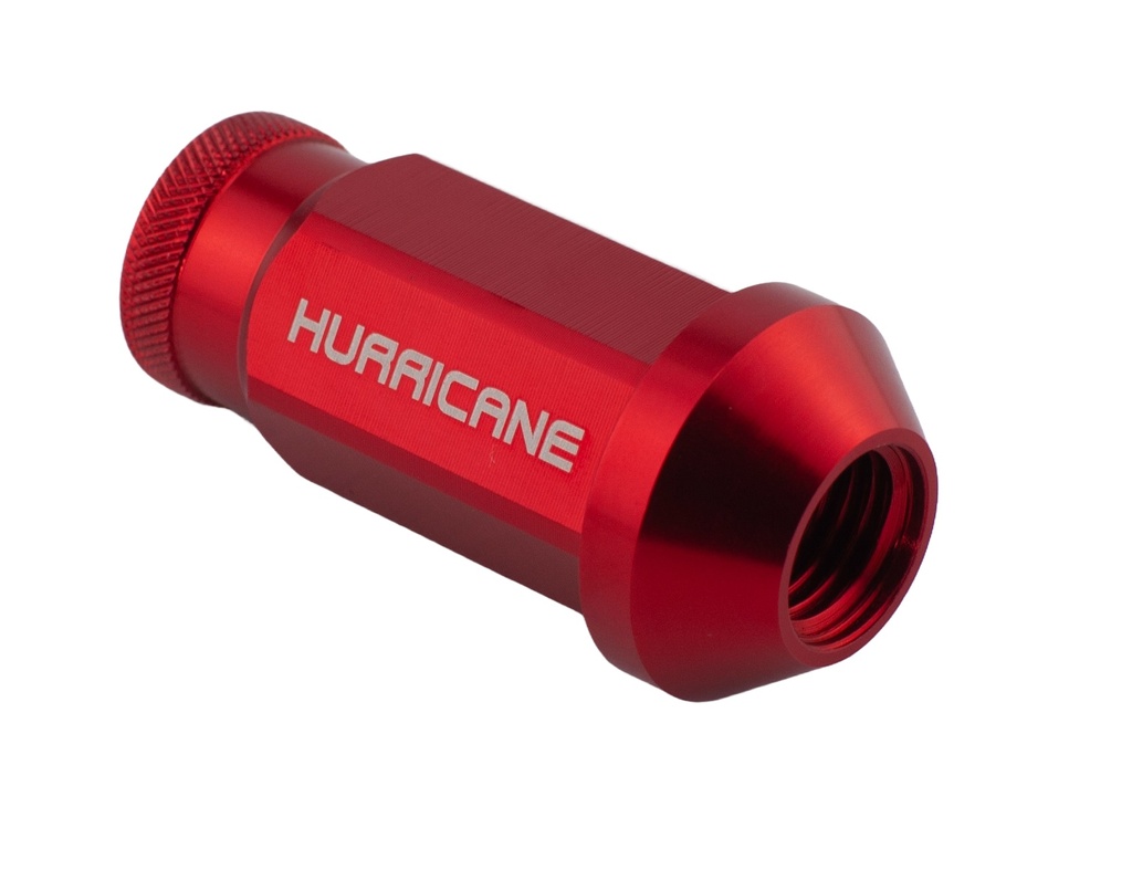 Hjulmøtrik Aluminium RØD M12x1,5 (50mm)