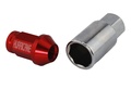 Hjulmøtrik Aluminium Rød M12x1,5 (39mm)