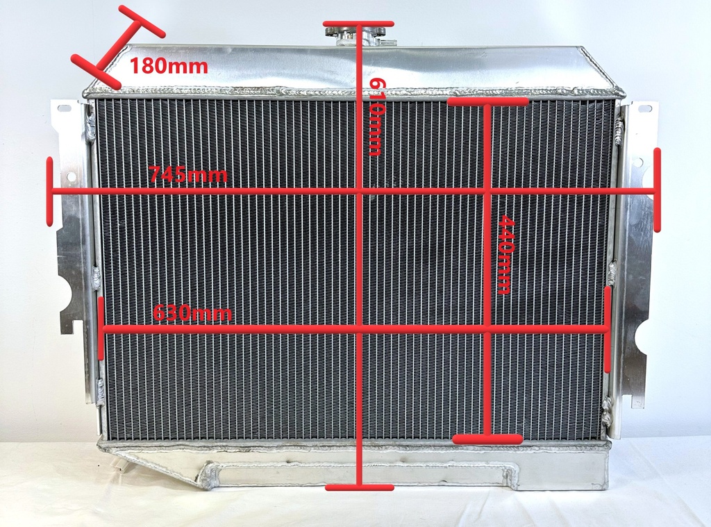 Vandkøler Dodge 4 Rows With Fan Dodge, Plymouth 68-74
