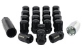 Hjulmøtrik Sort M12x1,25 (32mm)