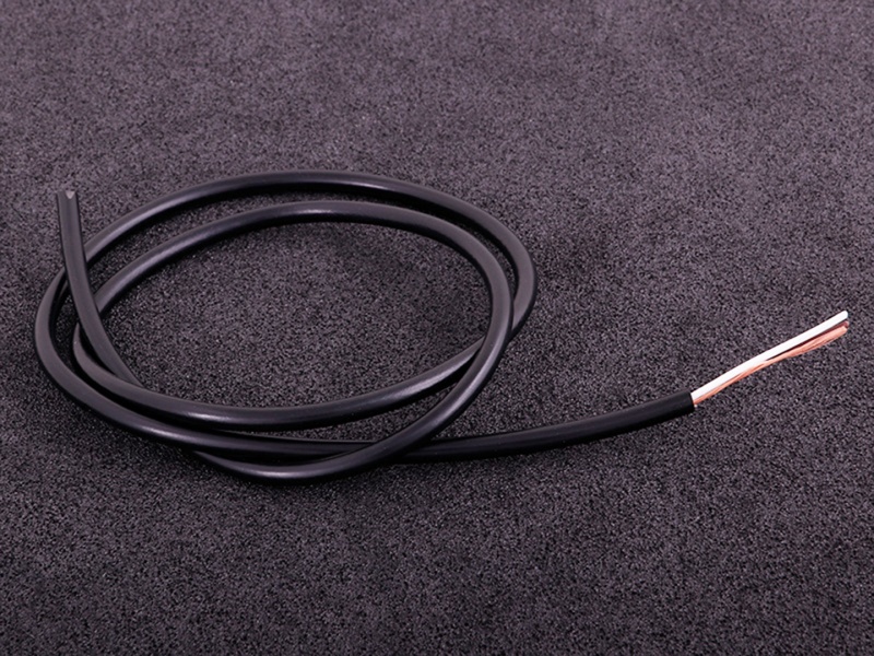 Afskærmet kabel 2-leder sort