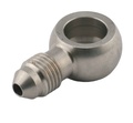 Banjo lige kort AN3 (10mm) rustfri