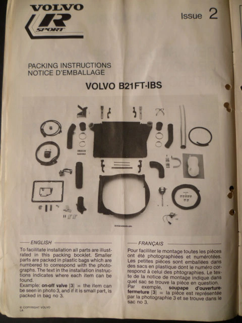 Volvo 240 Turbo B21FT Trykslanger Rød