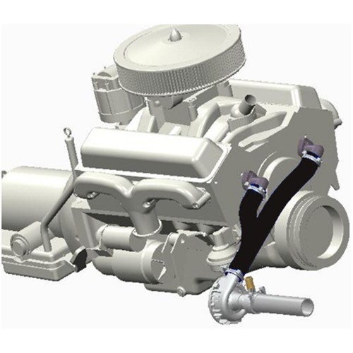 Davies Craig Chevrolet Big Block Vandpumpe Slet adapter kit (sort slange)