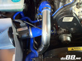 Volvo 7/940 Turbo Central tilslutningsrørsæt, blå slanger, 3'' gasspjæld