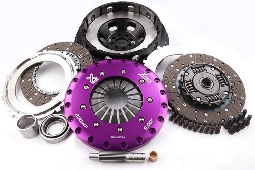 Xtreme Performance - 230mm Affjedret hub Organisk To-skive Koblingssæt Med svinghjul 1000Nm