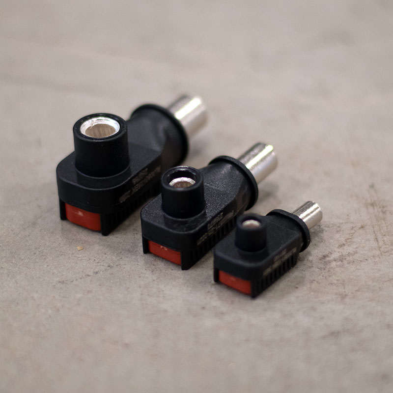 8,0mm Quick Connect Batterikabel Sort