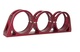 SPD billet trippelKlemme 60mm rød