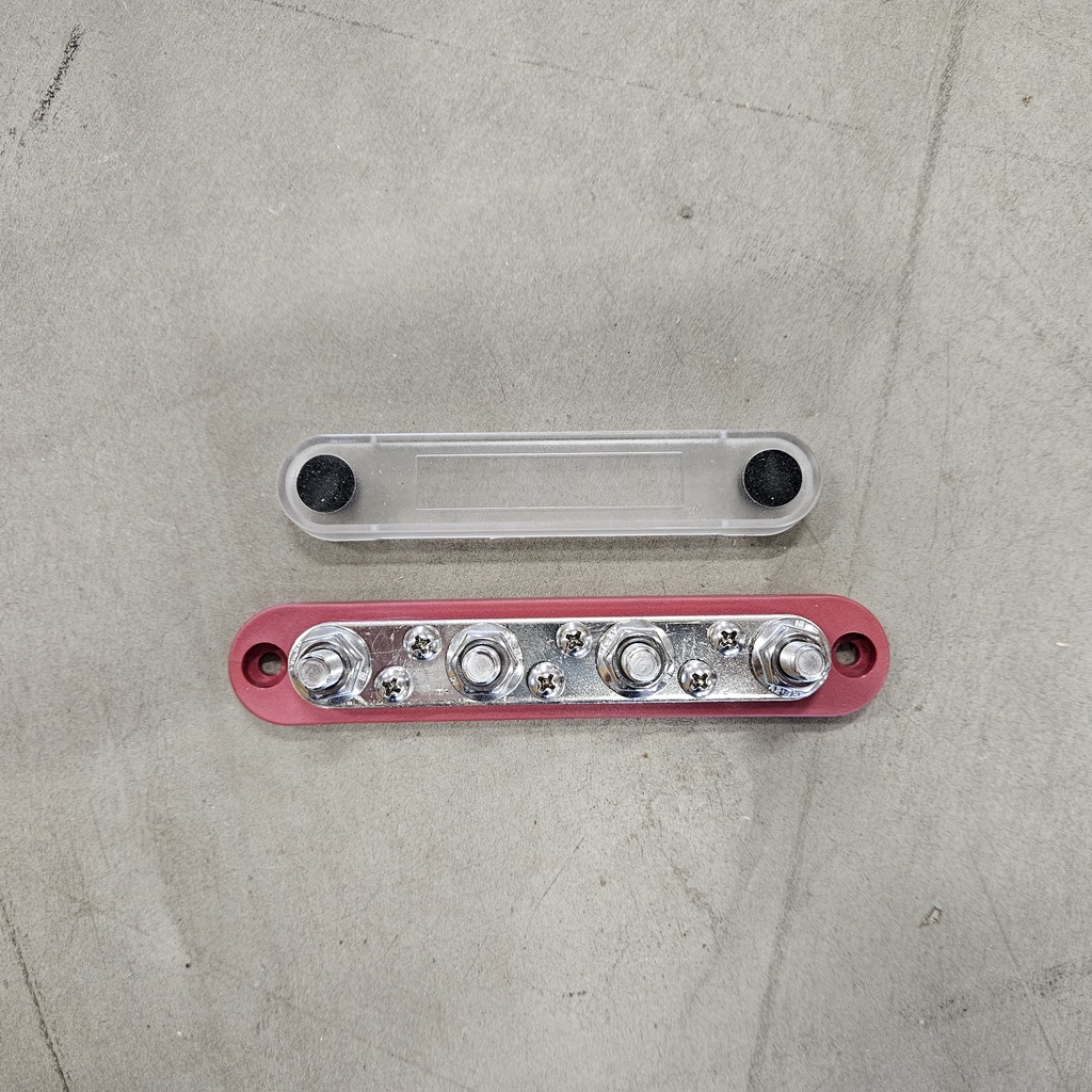 Kabelterminal 4x M8 / 6x M4 Rød/Sort