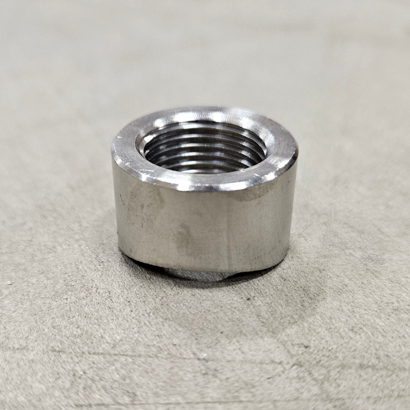 Buet lambdamøtrik M18x1,5 Rustfrit stål